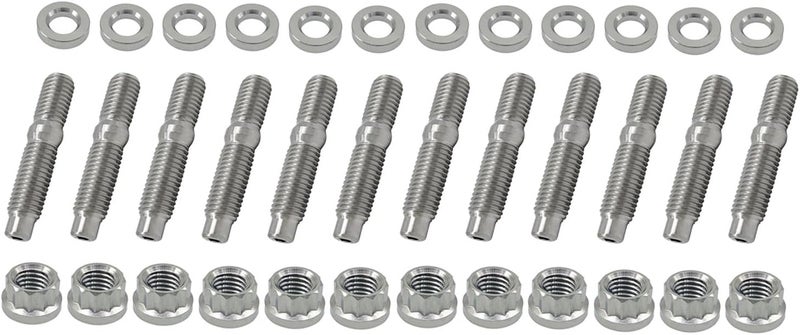 Titanium M8x1.25x55mm Titanium Exhaust Manifold Stud Kit Original GR5 Titanium Bolt Kit 12 PCS/Set - Image 4